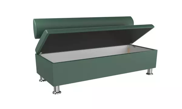 Новаторський та стильний диван BNB Флеш із вбудованою нішею, розмір якої становить 1500x540x780, вражає своїм темно-зеленим дизайном.